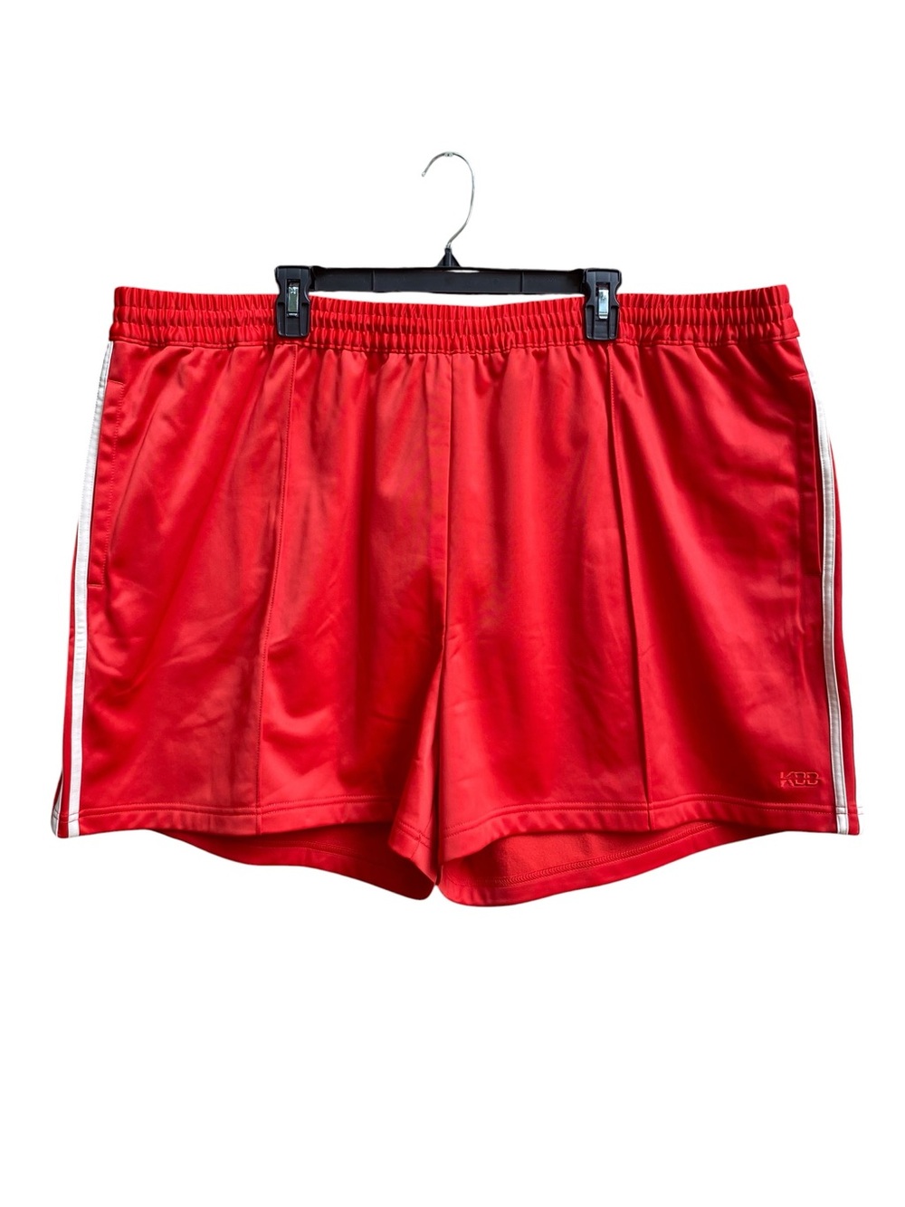 NEW KBB By Kahlana Track Shorts Red Womens Plus Size 2X NWT Drawstring Pockets